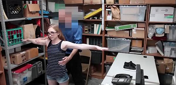  Nervous redhead teen suspect pays the cost of freedom